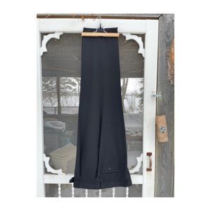 Pronto Uomo Platinum Black Trousers Pants Formal Pleat Front Sz 42 Short